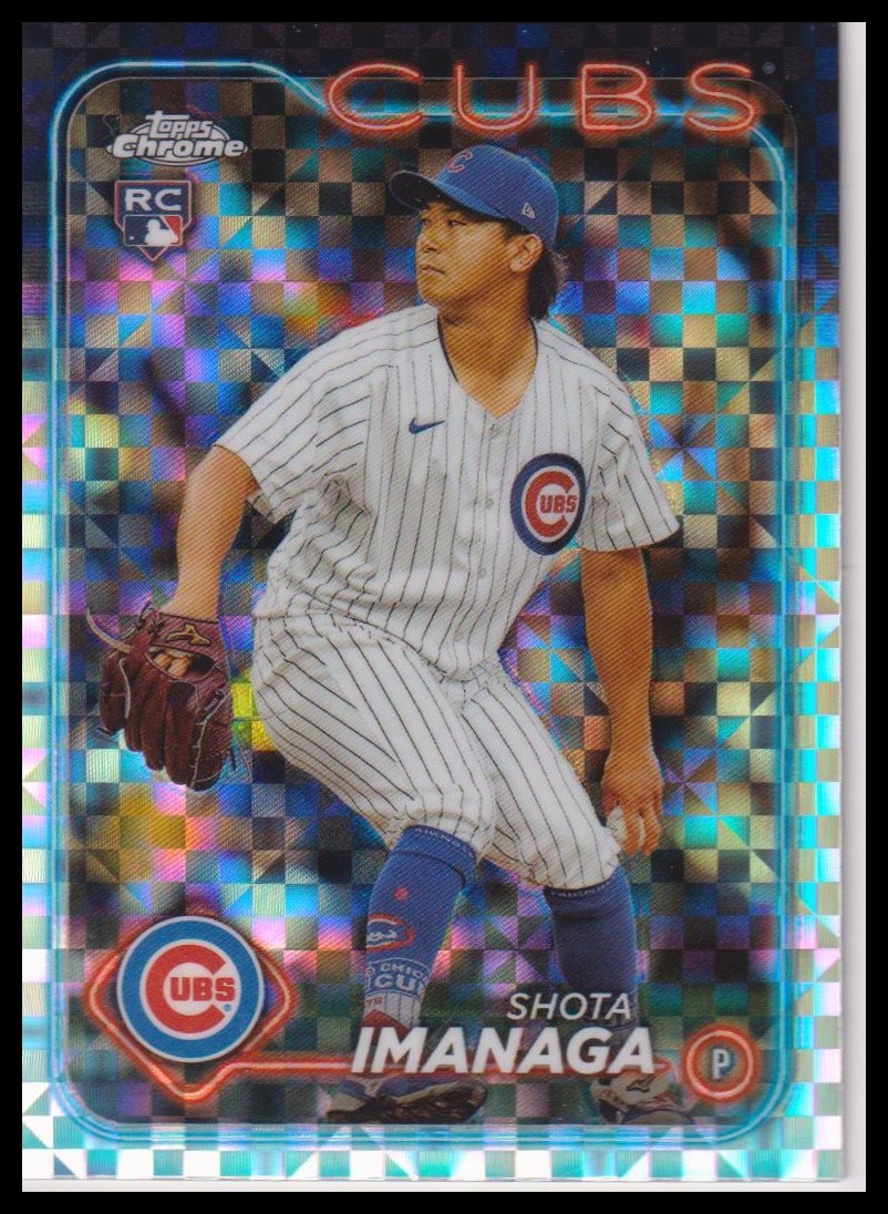 Shota Imanaga 2024 Topps Chrome #121 X-Fractors RC Rookie Chicago Cubs