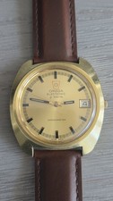 Reloj para hombre OMEGA Electronic F300HZ cronómetro horquilla de afinación vintage 38 mm ¡Funciona!