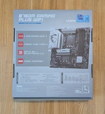 MSI B760M GAMING PLUS WIFI LGA1700 DDR5 Gaming Motherboard Wi-Fi 6E Unused