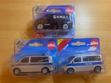 Siku Set VW T5 Transporter Multivan Bus Polizei SWAT BAG Fahrzeug 1350 1407 OVP