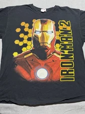 Vintage 2010 Marvel Iron Man 2 Movie Promo T-Shirt Men's Size XL Mad Engine