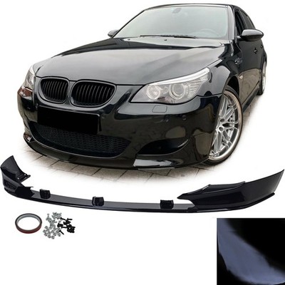 Performance Frontspoiler Lippe Schwarz Glanz passt für 5er BMW E60 E61 2003-2010