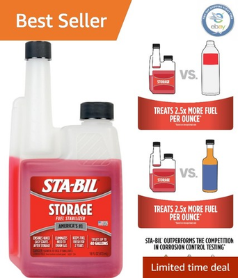 #ad 16oz Alcohol Free Fuel Stabilizer Prevents Rust Treats 40 Gallons Efficiently $23.95