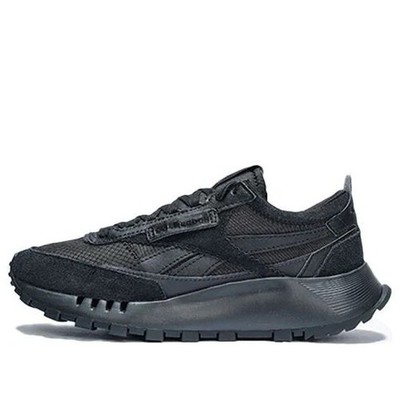 Reebok Classic Legacy Women s 7 Men s 5.5 Black Grey Athletic Sneakers
