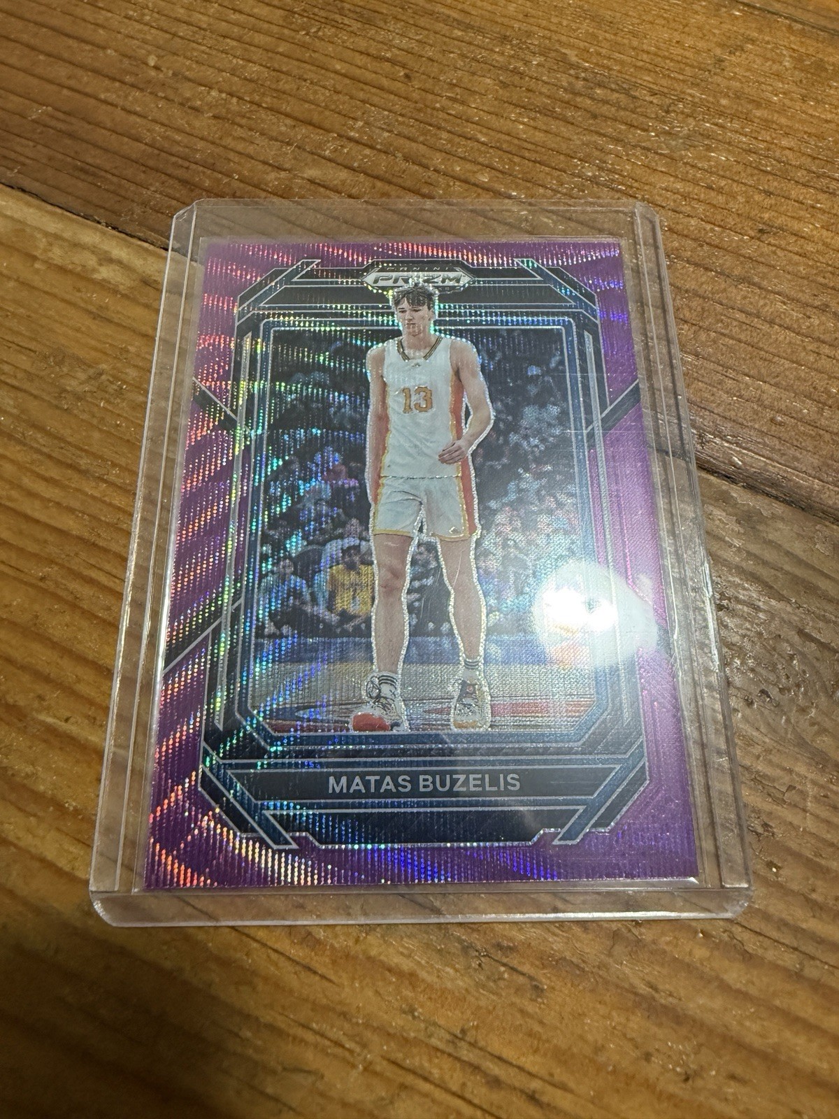 2023-24 Panini Prizm Draft Picks - Purple Wave Prizm Matas Buzelis #13 (RC)