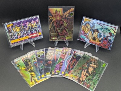 1992-97 Wizard Magazine Series 1 4 Partial Set Chromium Image Marvel Comics Lot
