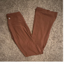 Lululemon Women's Brown Flare Leggings, Regular Size 6