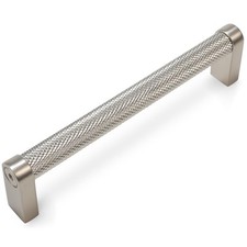 10 Pack 5 Inch Brushed Satin Nickel Kitchen Cabinet Handles Knurled Cabinet P...
