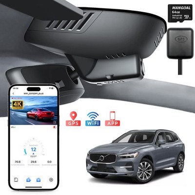 Mangoal HRD Dash Cam 4K OEM Look Custom für Volvo XC60 2022-2026 GPS Wifi 64GB