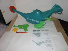 1962 IDEAL KING ZOR DINOSAUR-EXCELLENT!-WORKING! W/BALLS/DART GUN/DART/INSTRUCTS