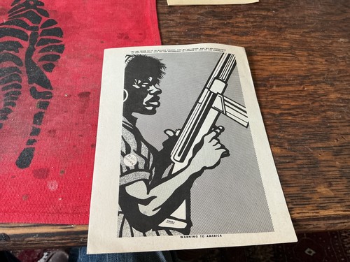 Black Panther Party Emory Douglas Stronghold Note Card c1970