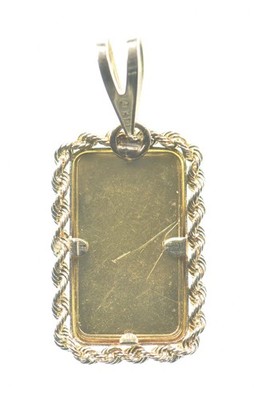 Union Bank Of Switzerland 1g Gold Bar in 14kt Bezel *0752 | eBay