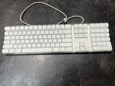 Apple A1048 Keyboard Wired 2 USB Ports Clear/White OEM imac Mac