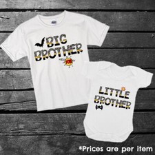 Batman Brother Sister Big Middle Little Matching T-shirt Bodysuit Gift Film & TV