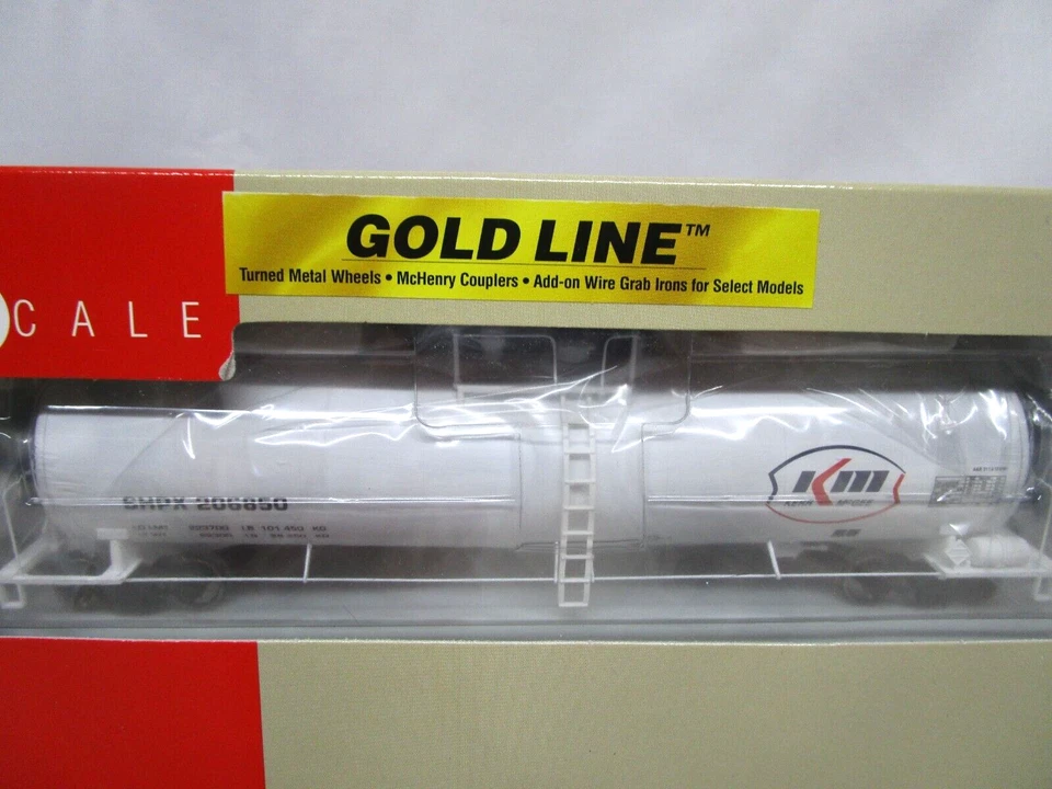 Walthers Gold HO Scale SHPX Kerr-McGee UTLX 23K Gallon Funnel Tank 2 Car Set NOS - Image 2 of 4