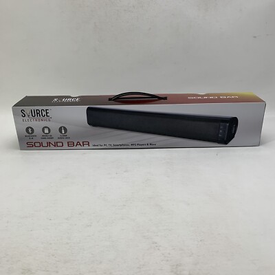 Sound Bar Source Electronics Bluetooth SD Card Audio Jack New (742)