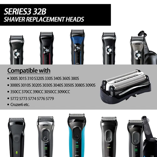 Braun Series 3 21B testina di rasatura e cassetta parte originale compatibile 3020S/32B - Foto 6 di 11