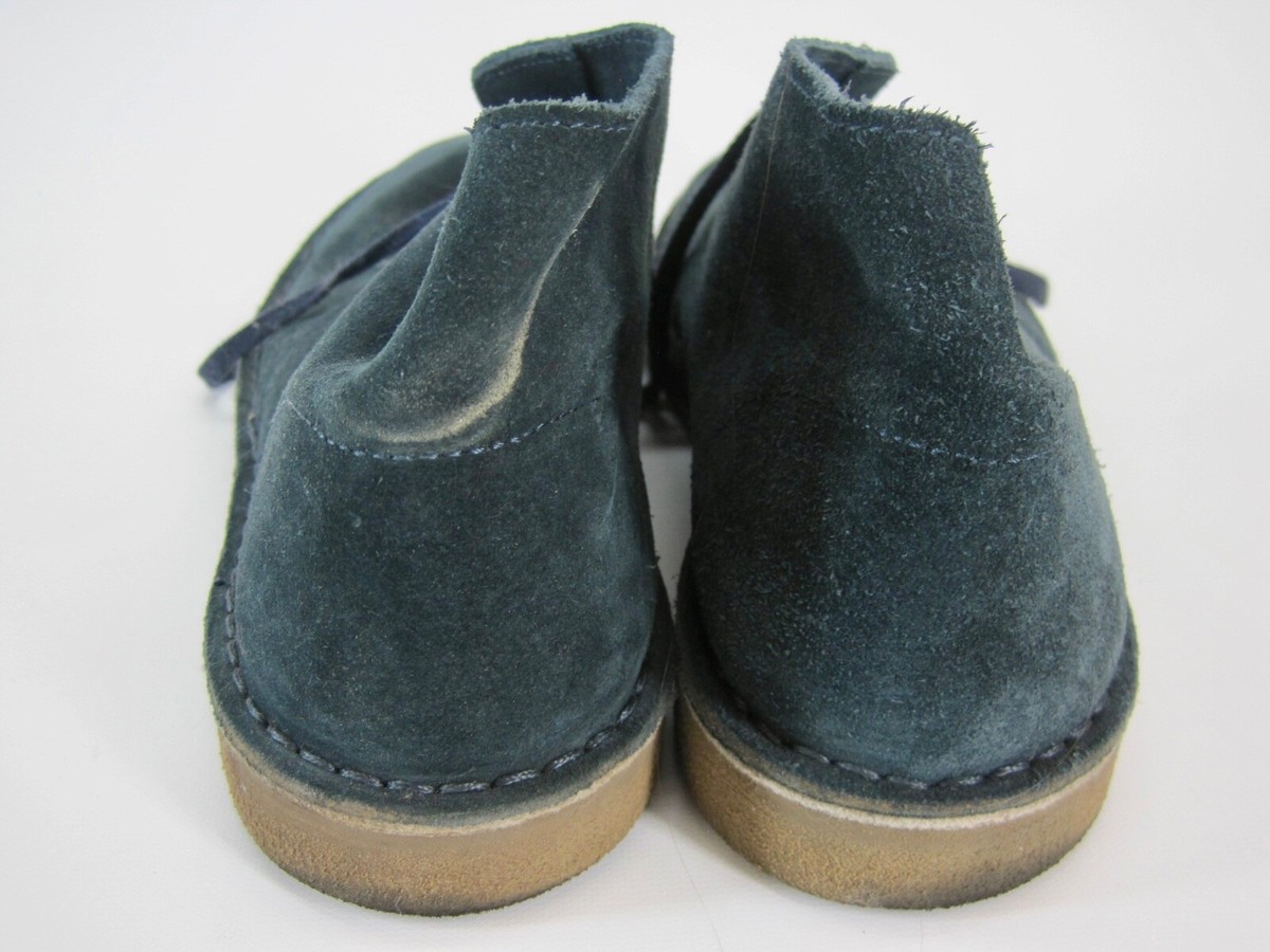 J. Crew Made in Italy Blue Suede Leather Desert Boots Chukka 