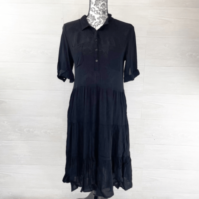 granno mini dress light blue GANNI Blue Floral Dress