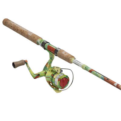 5ft 6in Medium Light Spinning Fiberglass Combo Rod Reel Combo