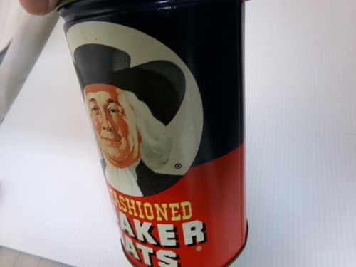 QUAKER OATS 1982 LATA VINTAGE DE COLECCIONISTAS ANTIGUOS, 7,5" - Imagen 7 de 13