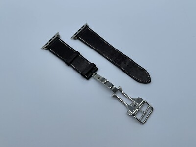 時計 Apple Hermes Ebene Deployment Buckle Genuine Apple Watch Hermes Ebene Single Tour Deployment Buckle