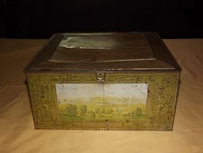 VINTAGE BEECH-NUT CANAJOHARIE NY MOHAWK VALLEY OLD VAN ALSTYNE HOUSE TIN