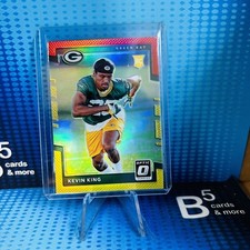 2017 Optic Kevin King RC Red & Yellow Prizm Washington, Green Bay Packers