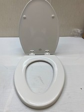 Bemis 1500EC 390 Elongated Toilet Seat Closed Front Molded Wood Cotton White U3K