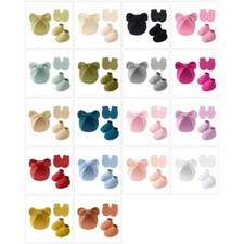 NewbornsTurban Caps Anti-grab Mittens Foot Cover Cotton Gloves Hat 0-6 Months