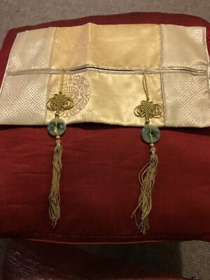 10'' Asian Oriental Silk-Look Feng Shuai Cover Bag