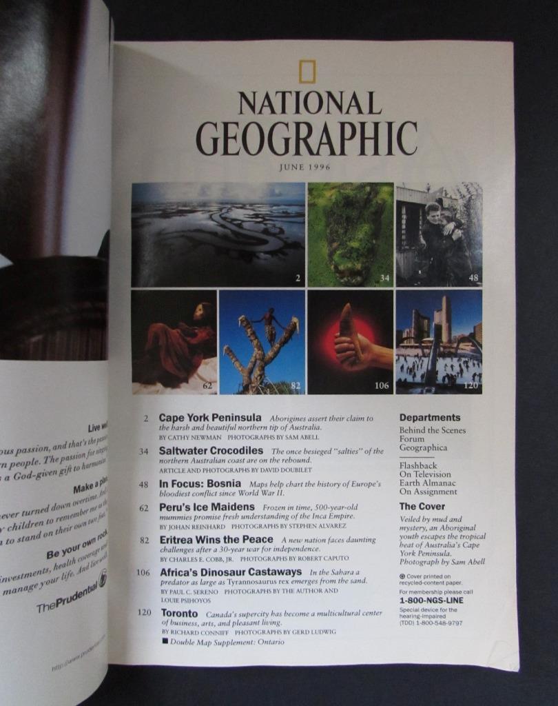 National Geographic Australia's Cape York Peninsula June 1996 Vol. 189