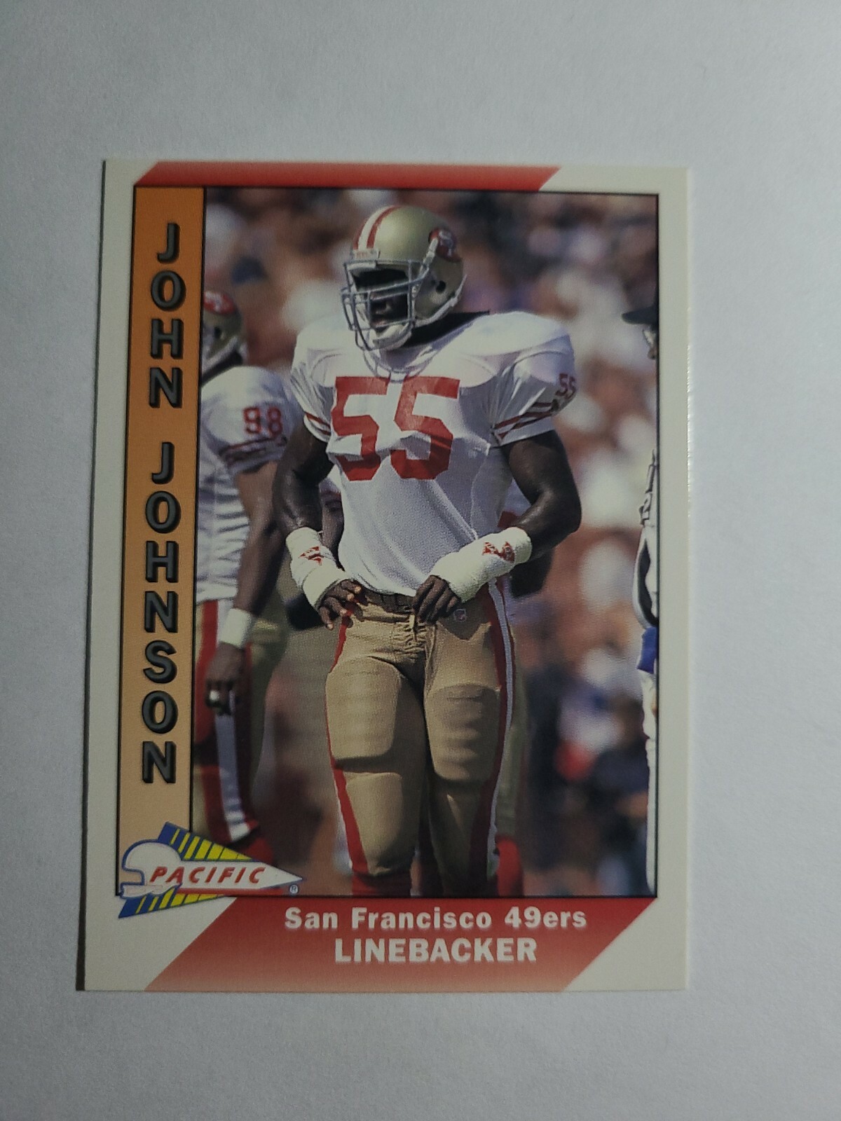 JOHN JOHNSON 1991 PACIFIC FOOTBALL CARD # 646 D4964