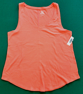 Old Navy Women's Salmon Tank Top Relaxed Fit Size L New /tags