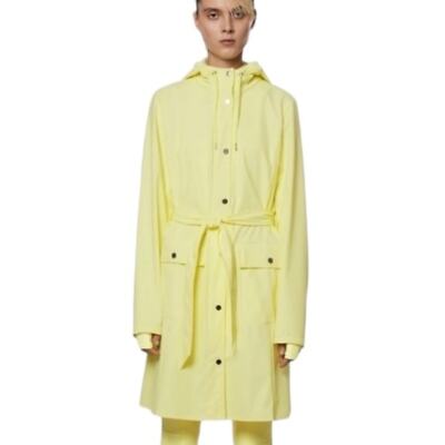 NWT RAINS Curve W Jacket Unisex in Straw             Size XL Yellow