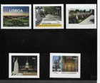 PORTUGAL LISBOA/FATIMA 5 SELF ADHESIVE STAMPS (LISBON, FATIMA SANCTUARY) 2019