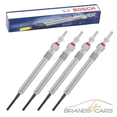 4x BOSCH GLÜHKERZE FÜR A1 A3 A4 A5 A6 Q3 Q5 SEAT LEON VW GOLF TOURAN 1.6 2.0 TDI - Bild 1 von 3