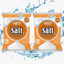 Dishwasher Salt 1kg Powerful Cleaning Dishwasher Detergent Powder Softener 2 Bag 7.29 per kilo