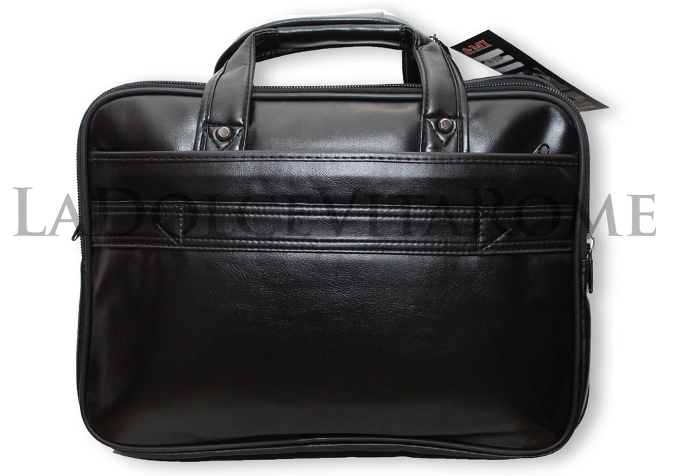 Borsa Uomo a Tracolla Ventiquattrore Porta Documenti PC Notebook Ufficio Lavoro  - Immagine 2 di 2