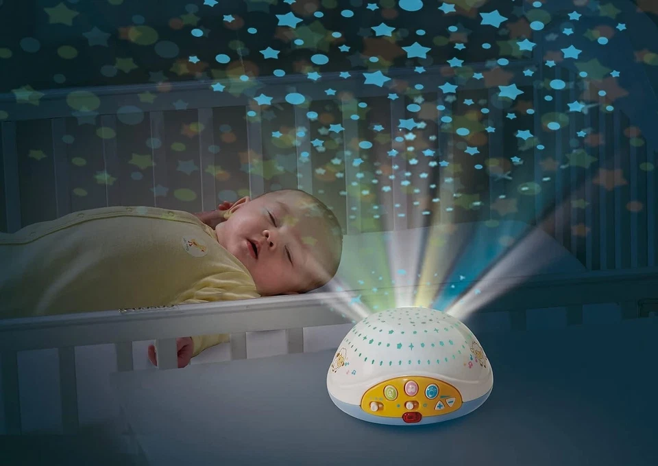 VTech Baby Schäfchen-Mobile – Buntes Mobile mit Plüsch-Schäfchen, Musik, Lichtpr - Bild 4 von 4