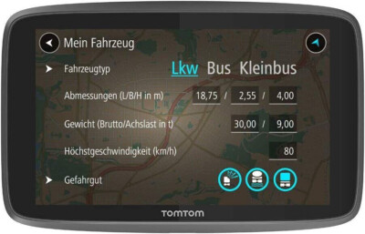 TomTom GO Professional 620, 6 Zoll LKW Navi, WiFi Lifetime Maps, Traffic, Radar+