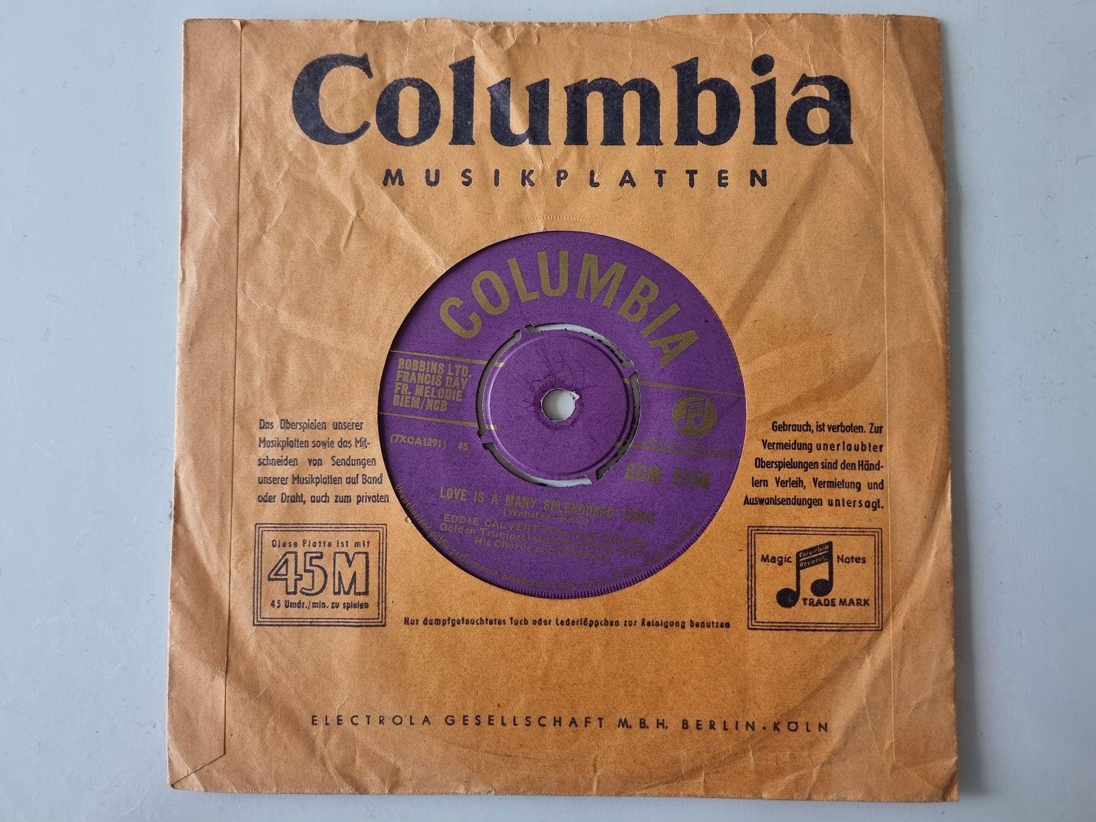7"" Single Eddie Calvert - Love is a many splendored thing Vinyl UK