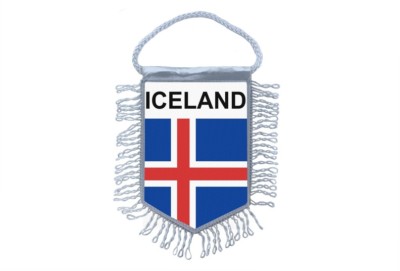 Petit Fanion Vintage – UMF Leiknir – Islande (Wimpel Pennant Ancien)