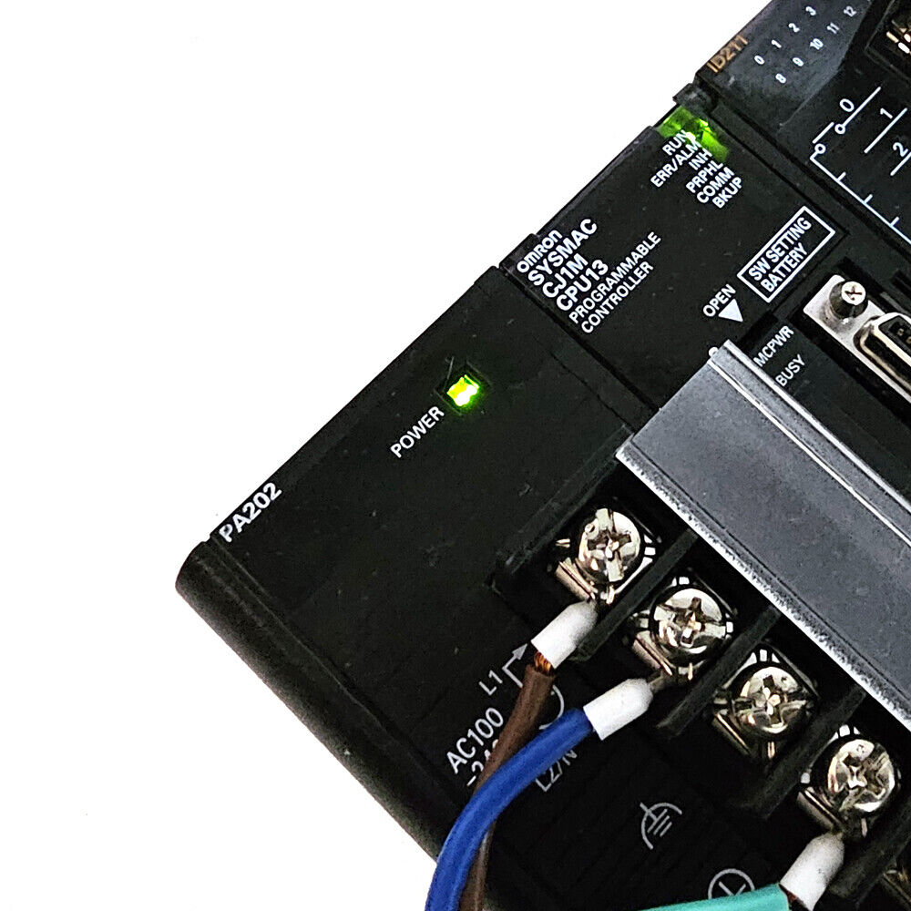 Omron Sysmac CJ1M-CPU13 PLC w/ ID211, OC211, SCU21-V1, ETN21 Omron Sysmac CJ1M-CPU13 PLC w/ ID211, OC211, SCU21-V1, ETN21
