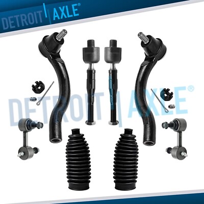 8pc Front Outer Inner Tie Rods Sway Bar Links for 2006 - 2011 Honda Civic 1.8L
