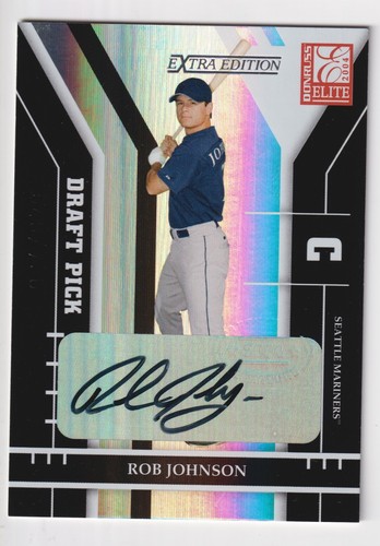 Rob Johnson 2004 Donruss Elite Extra Edition Rookie Autograph #325 Mariners /790 - 第 1/2 張圖片