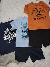 3 New Children's Place Graphic Tee Shorts Sets Size 4T LOT OF 6