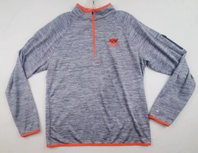 Colosseum Oklahoma State Cowboys OSU Mens 1/4 Zip Pullover Size S Gray - Image 1 of 4