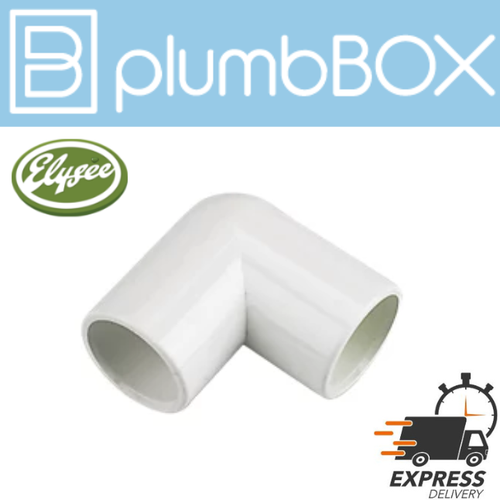 Elysee White PVC Knuckle Bend 21.5mm Pack of 50 Express Delivery eBay