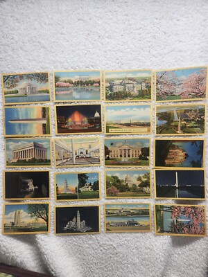 Pictorial Post Cards of Washington D.C. by BS Reynolds Company 20 Post Cards